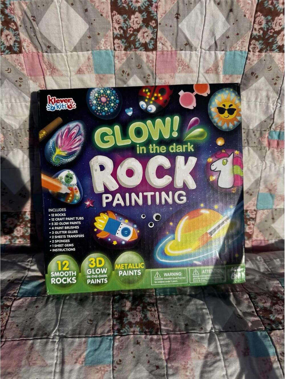Creativity for Kids 6232000 Glow in The Dark Rock Painting Kit